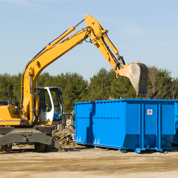 what size residential dumpster rentals are available in Hines